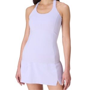 Sweaty Betty Lilac Lavender Tennis‎ Dress with Pockets Racerback Size L